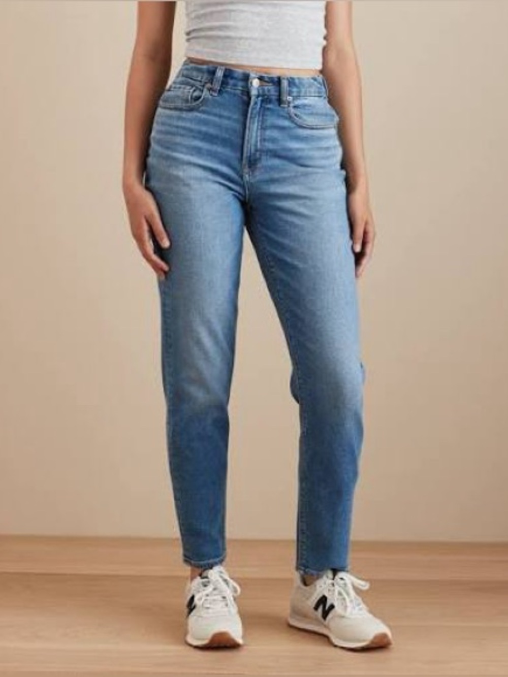 American Eagle straight leg mom jeans!